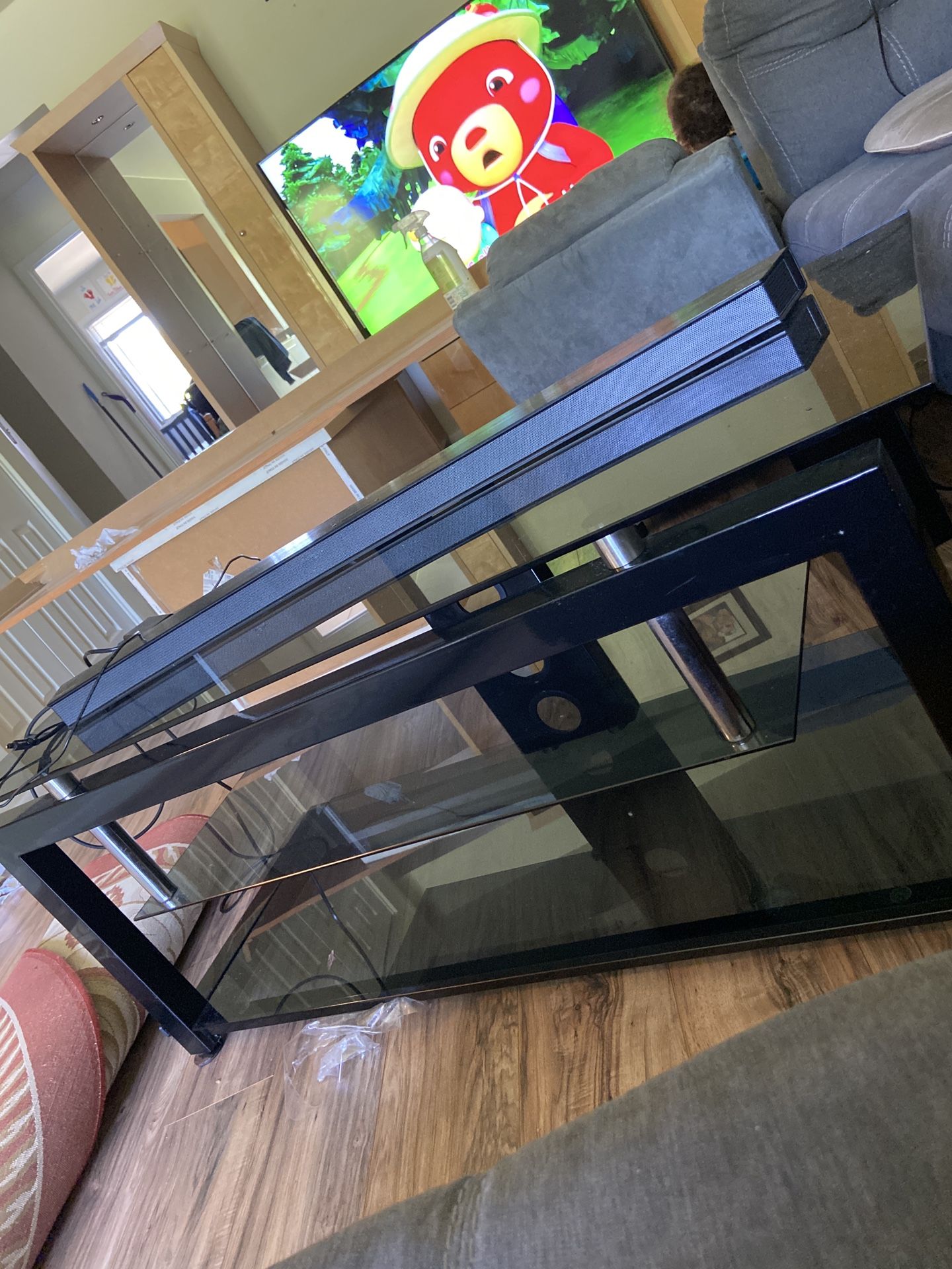 Glass Tv stand