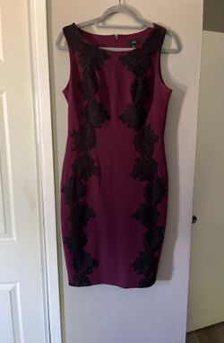 Burgundy dress