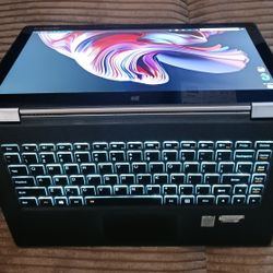 Touchscreen Lenovo Yoga 2 in 1 Laptop/Tablet Intel Core i7 CPU 8GB RAM 256GB SSD 3200x1800 QHD LCD Webcam Wi-Fi & Bluetooth Wireless Windows Pro OS 