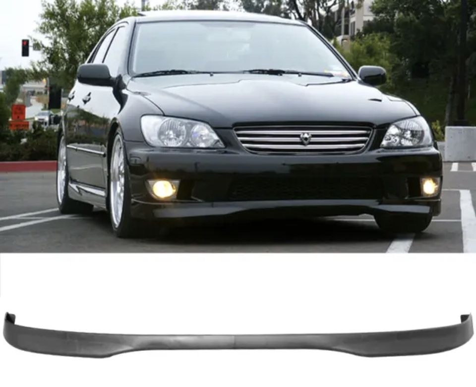 Fits 01-05 Lexus IS300 Base Sedan Type-R Unpainted Front Bumper Lip Spoiler - PP