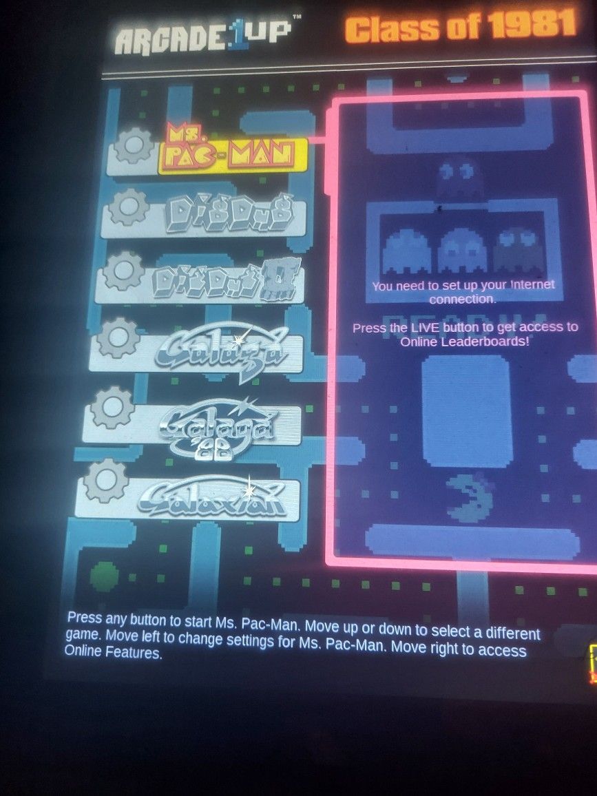 Ms Pacman Arcade Game 