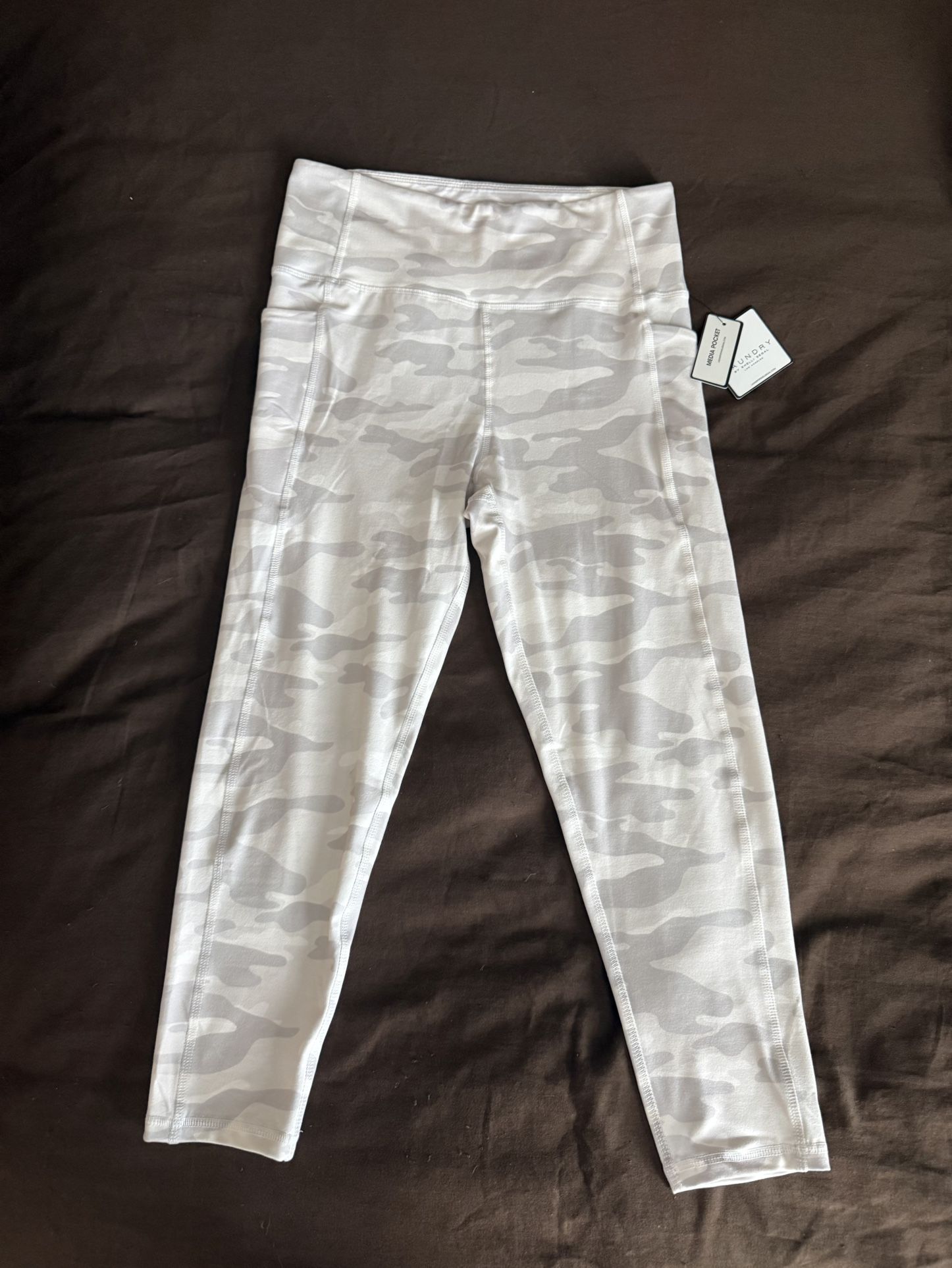 White Camouflage Workout Pants
