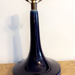 Mid Century Modern Morrison Greenspan Lamp Model 1400 in Ultramarine Blue
