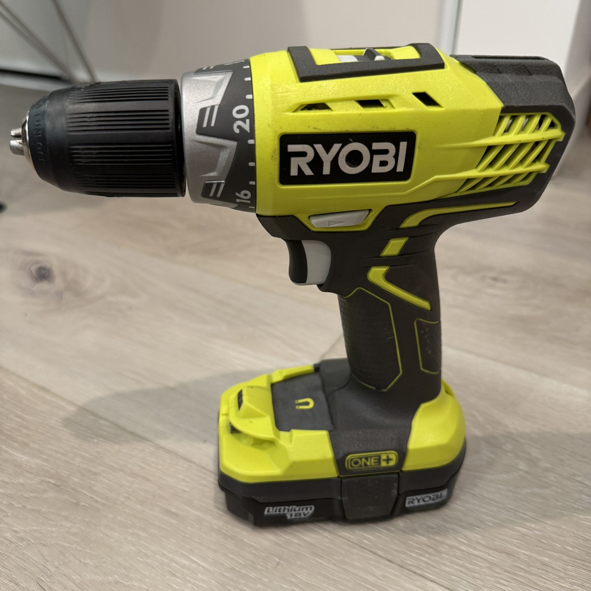 Ryobi ONE+ 18V Cordless Drill + Battery (No Charger)