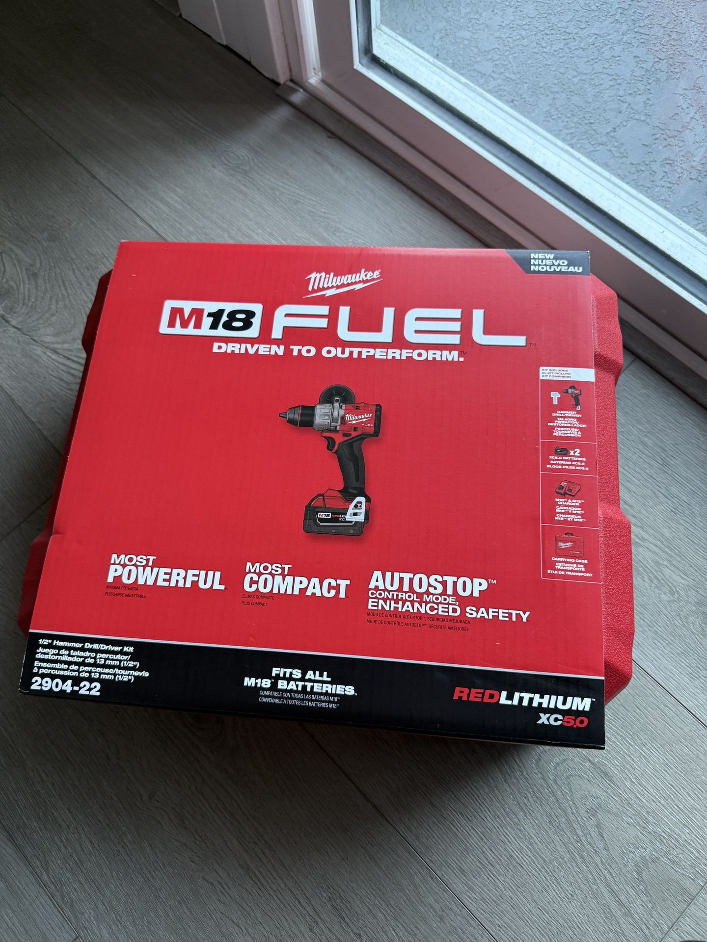 Brand new Milwaukee M18 FUEL Hammer Drill/Driver Kit (Model 2904-22)