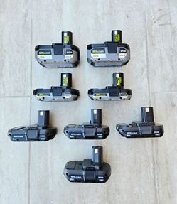 RYOBI 18V Battery (PRICES IN THE DESCRIPTION)