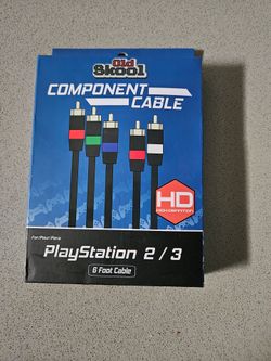 Old Skool Component Cable For PlayStation 2/3