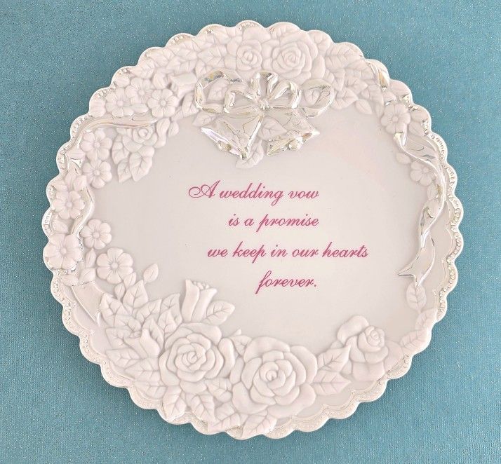 Enesco  Wedding Vow Plate 7.5" Collectible