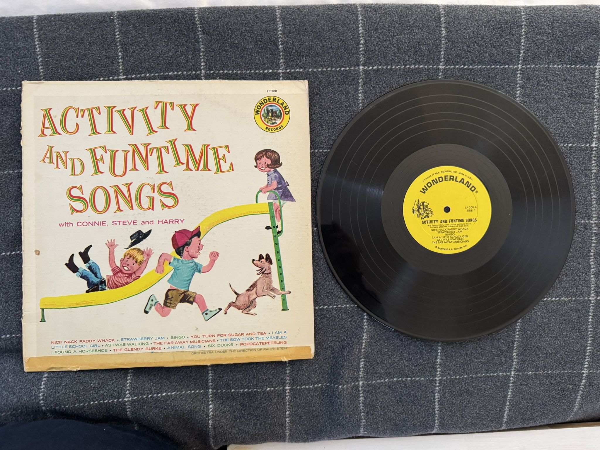 Activity and Funtime Songs – Vintage Wonderland Records 12" Vinyl 1974