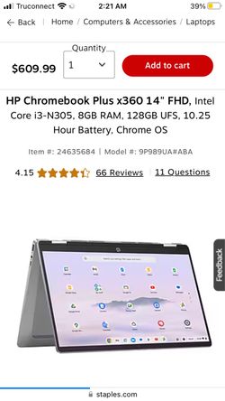 Hp Touchscreen chromebook