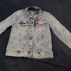 Girls Barbie Jean Jacket Size 10/12