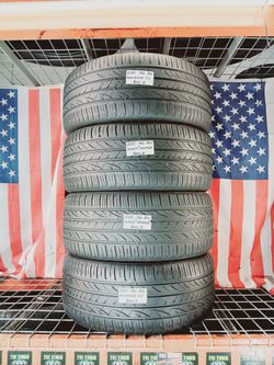 📍 4 Matching Used Tires 255/40ZR20 HANKOOK VENTUS S1 EVO 255/40R20 ALL SEASON PERFORMANCE 255 40 20