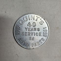 1959 Quint's 40 Years Service in Auto Parts Hammond Indiana