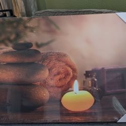 Canvas Painting "Spa Still Life In Aromatic Candles"