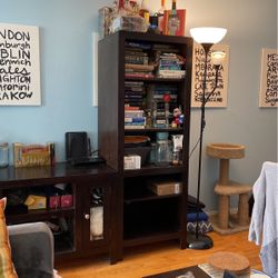 Wood Bookcase or Media Tower