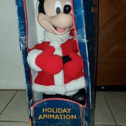Vintage 1996 Disney Unlimited Santa's Best Christmas Animation Mickey Mouse