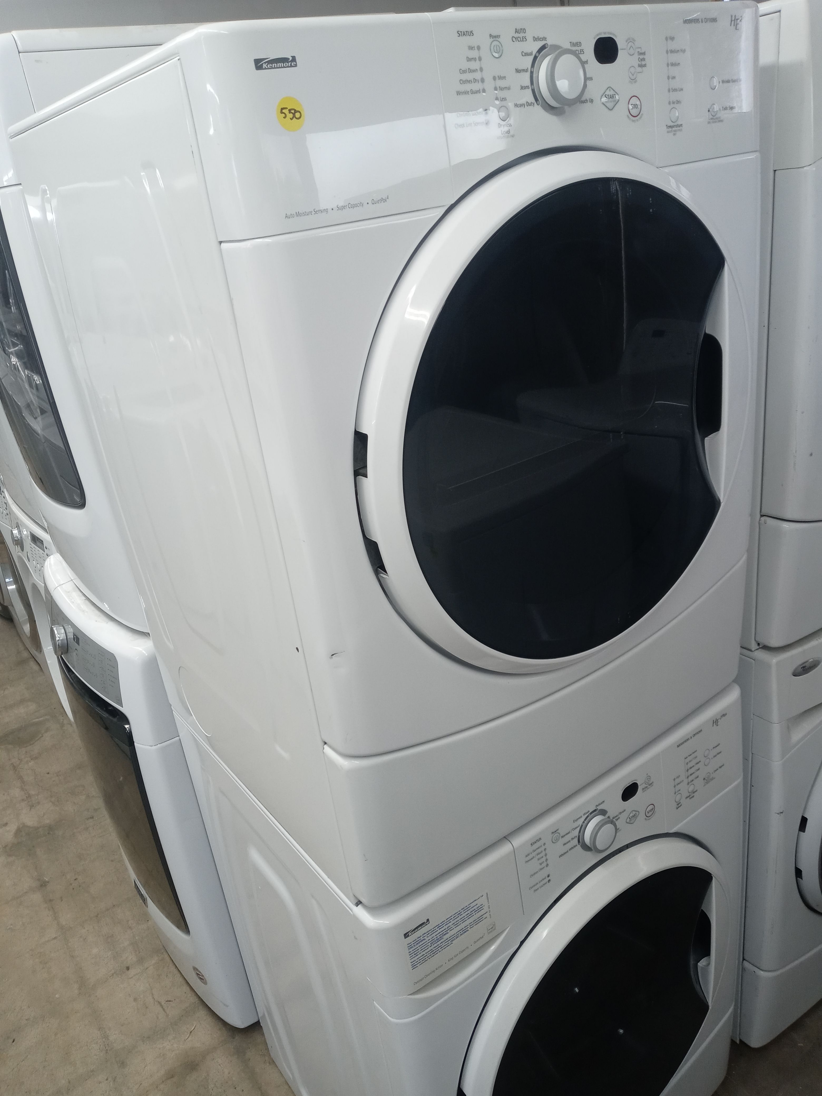 Kenmore HE2 stackable front load washer and dryer set - Free delivery