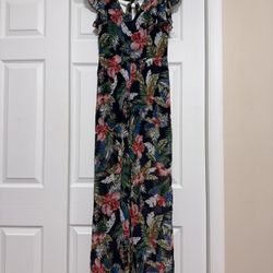 Brand New Seek the Label Floral Tropical Print Jumpsuit - Size Medium
