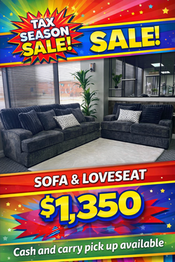 Tax season sale sofa and loveseat $1,350