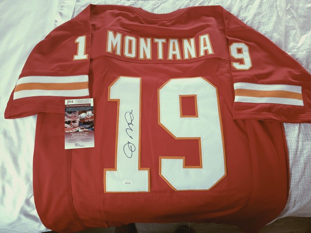 Joe Montana Autographed Kansas City Chiefs Jersey