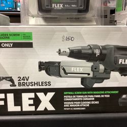 Flex 24v Brushless Drywall Screw Gun  (Tool-Only) $150