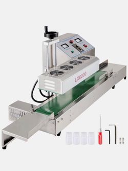 Induction Bottle Sealer 110-Volt Continuous Induction Sealer Silver Lx-6000 For Cap Diameter 0.8 in. to 3.1 in