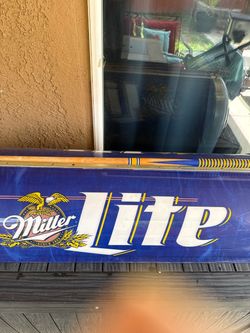 Vintage lamp Miller lite beer pool table ceiling light