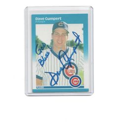 Dave Gumpert Autograph – Authentic Signed MLB Card – Local Pickup