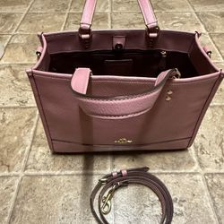 Coach Dempsey Carryall Pebble Leather Tote