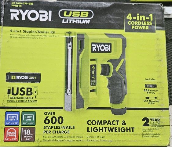 RYOBI
Stapler/Nailer