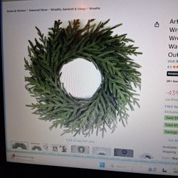 Pine Wreath, Large 26", NEW
