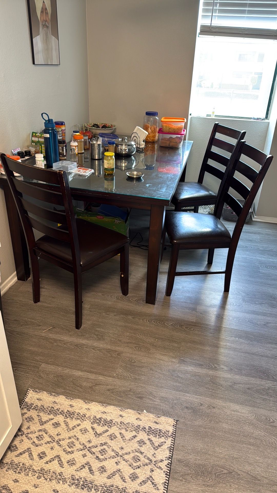 Dining Table with 3 chairs
