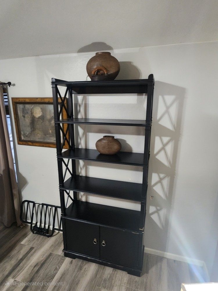 Bookshelf With 2 Shelf Storage