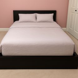 KEA Bed Frame with Sealy Mattress – Excellent Condition