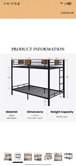 Twin Bunk Beds WITH 2 Mattresses
