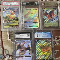 Large Pokémon Card Collection (Slabs, FA, megas, Etc)