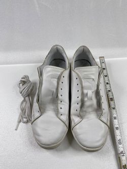 Puma White low top lace up sneakers