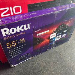 55" Roku 4k Smart HDR10+ Dolby Audio Voice Remote LED TV