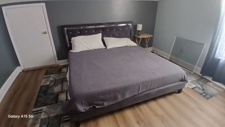 King size bed.
