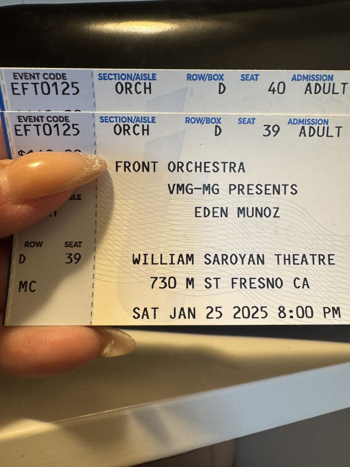 Eden Munoz Concert Tickets