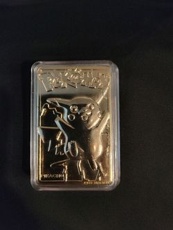 1999 Burger King promotional Pikachu #25 23K Gold-Plated Trading Card