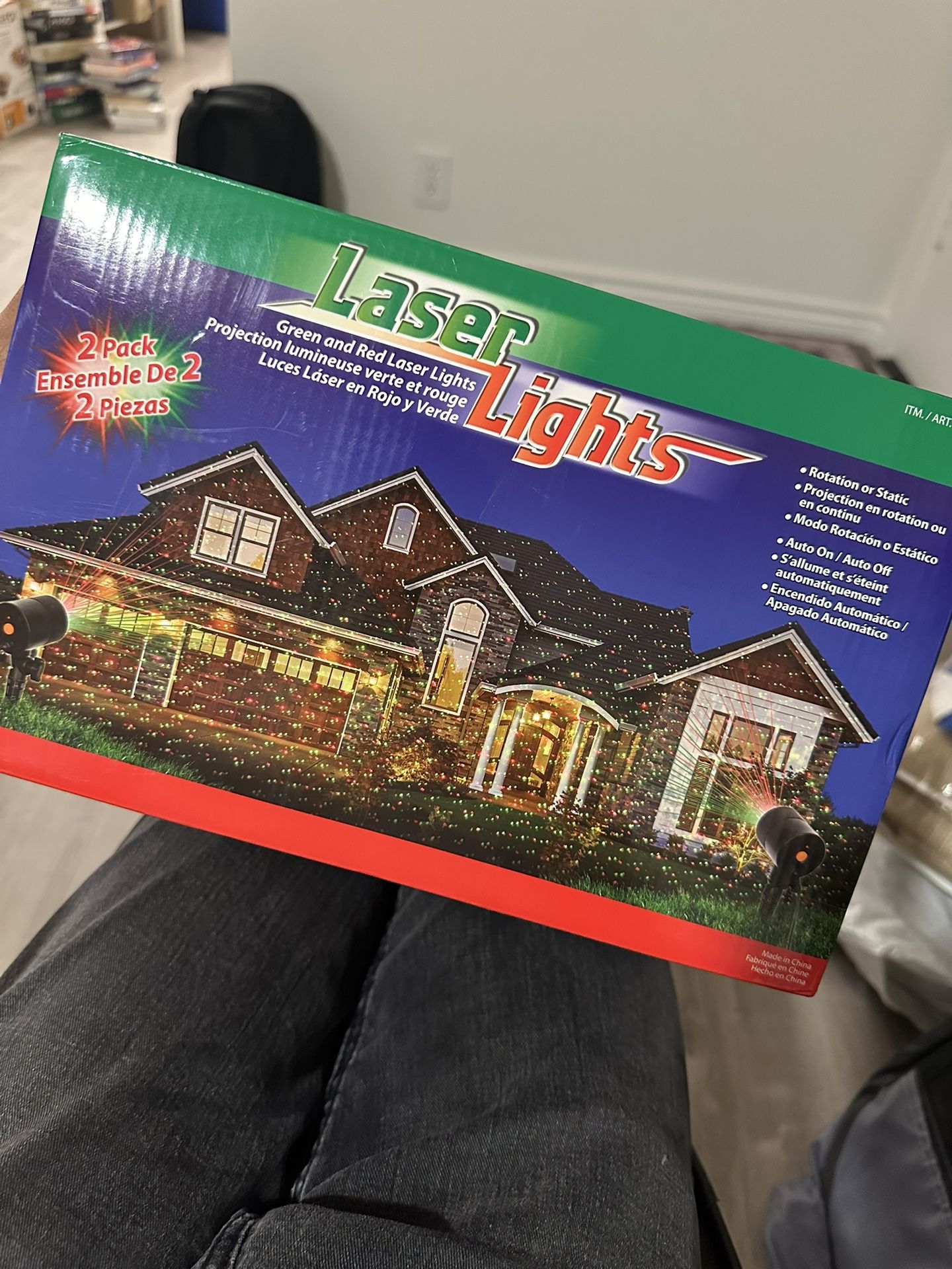 Laser Lights Green And Red Christmas Lights Projection