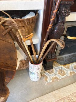 Vintage canes walking sticks