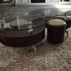Glass Top Coffee Table