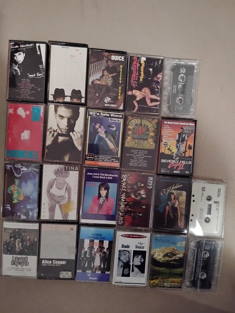 Assorted Music Cassette Tape Collection 