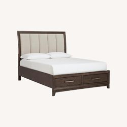 King bed frame with 2 Storage Drawers