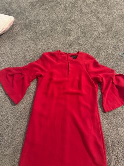 Size 12 Banana Republic Red Bell Sleeve Dress