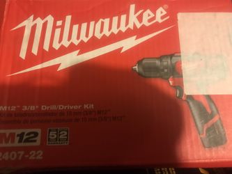 Milwaukee 3/8 drill kit