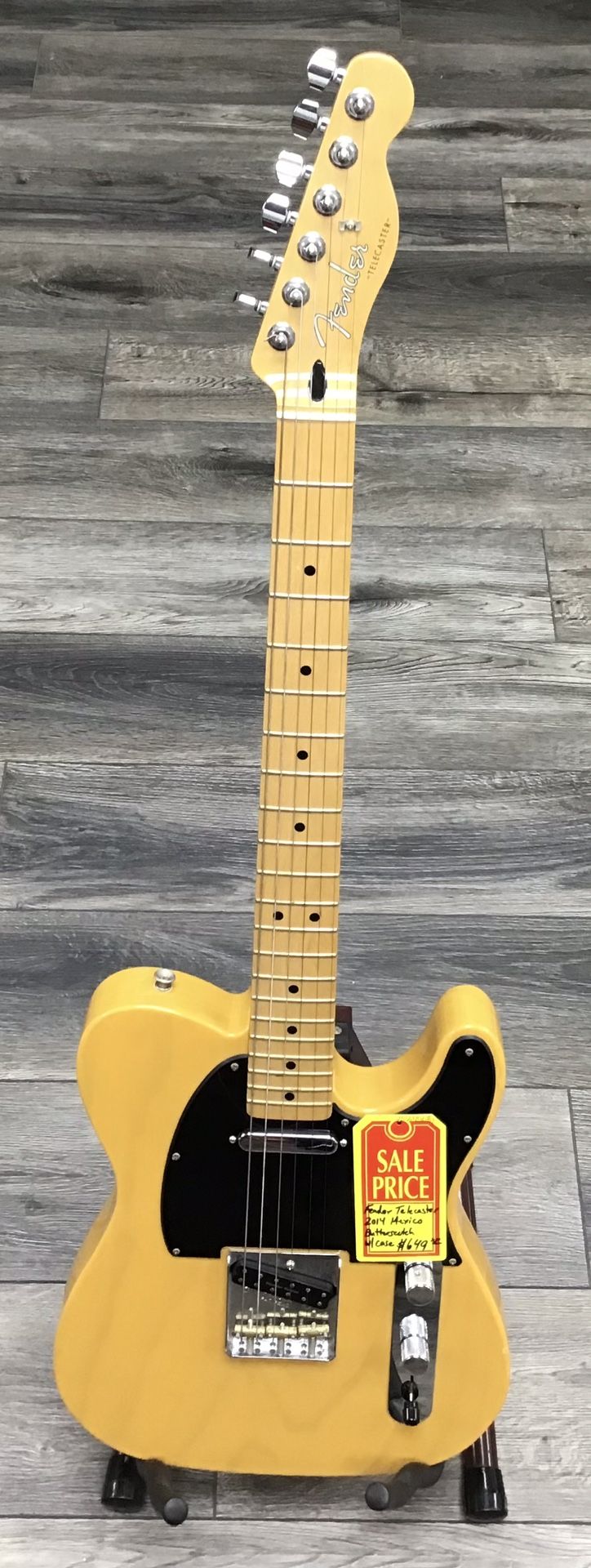 Fender Telecaster 2014 Mexico Butterscotch W/ Case 