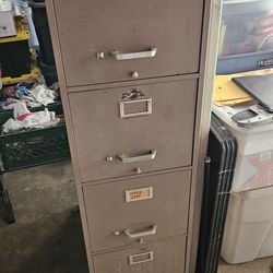 Metal file cabinet